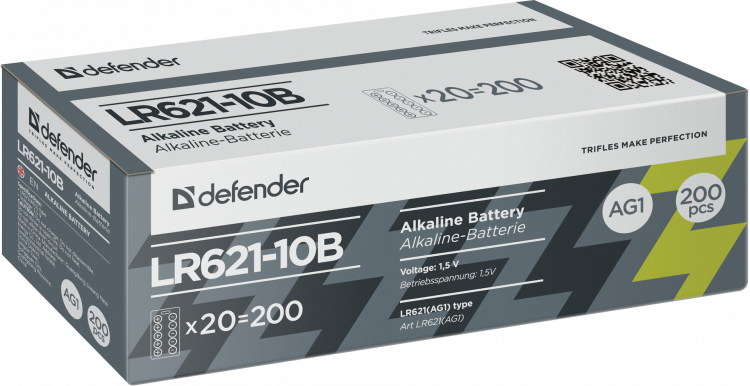Батарейки Defender LR621-10B AG1 10 штук
