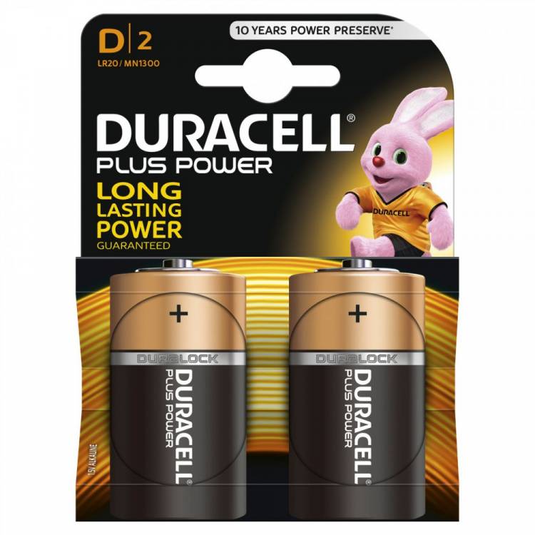 Батарейка Duracell D (2шт)
