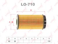 Фильтр масляный (вставка) LYNXauto LO-710