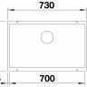 Кухонная мойка Blanco Rotan 700-U алюметаллик (521345)