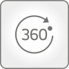 Регулируемый угол (360°)