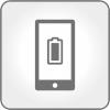 На экране телефоне – уровень зарядки аккумулятора
