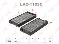 Фильтр салона угольный (2шт) LYNXauto LAC-1103C