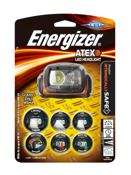 Фонарь налобный Energizer Headlight  EX3xAAA