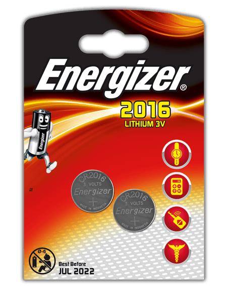 Батарейка Energizer CR2016 -2 штуки