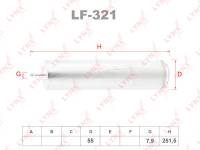 Фильтр топливный LYNXauto LF-321