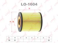Фильтр масляный (вставка) LYNXauto LO-1604