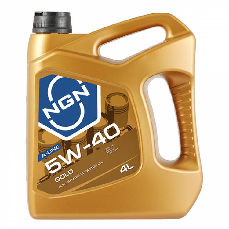 Моторное масло NGN синт. 5W-40 GOLD A-LINE SN/CF 4л V272085302