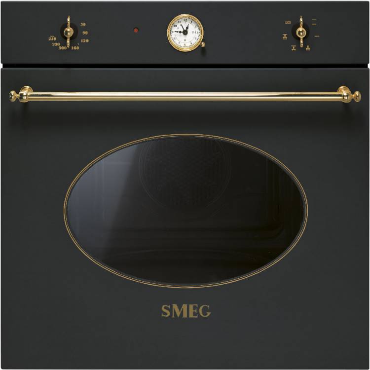 Духовой шкаф Smeg SF800A /антрацит /золото
