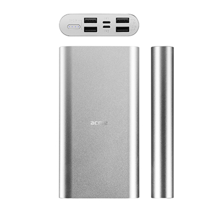 Портативное зарядное устройство ACME PB16S, 15000mAh micro USB Silver