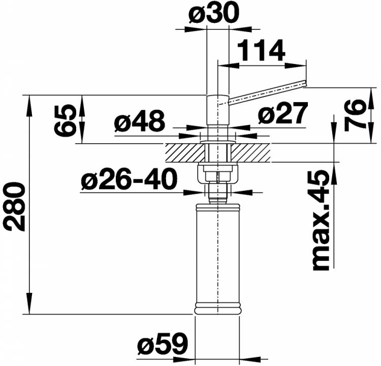 Дозатор Blanco Torre Нержавеющая сталь (521541)